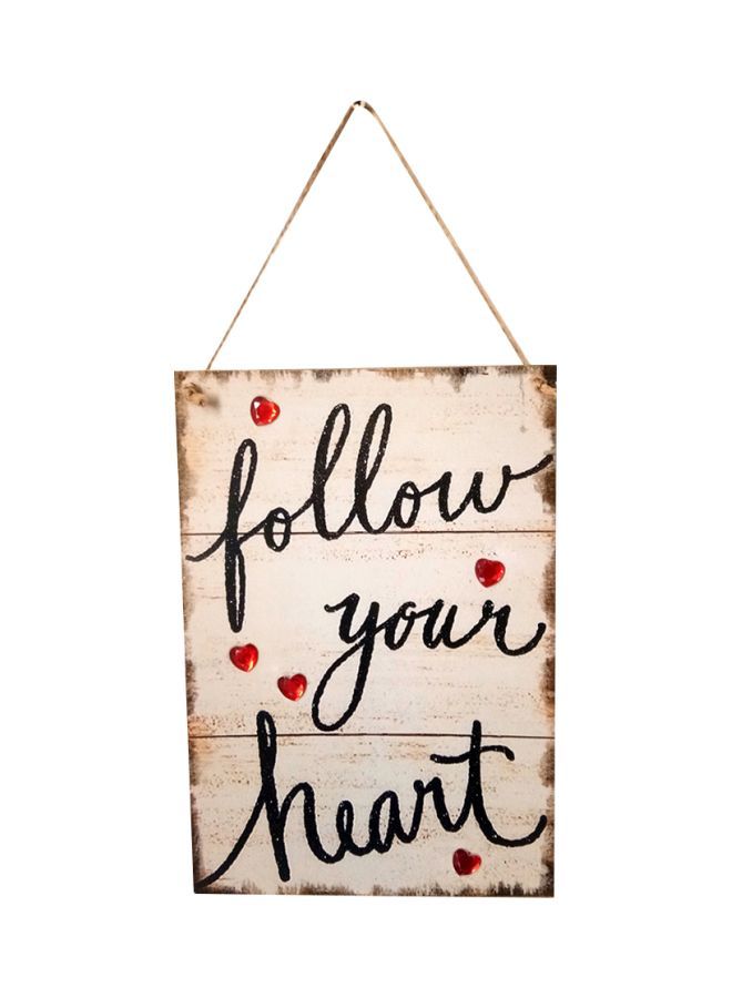 NIBEMINENT Wooden Wall Hanging Banner YWH2670 40.2x0.9x12.2cm - Image 1