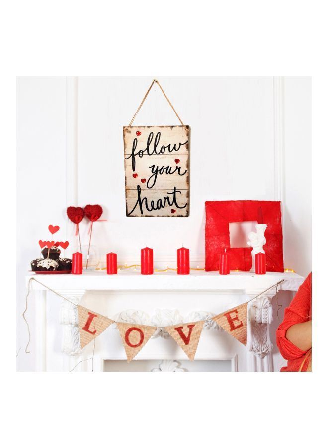 NIBEMINENT Wooden Wall Hanging Banner YWH2670 40.2x0.9x12.2cm - Image 5