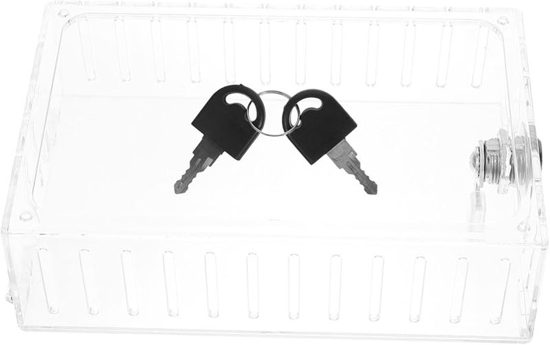 Thermostat Lock Box with Keyed Access Transparent Cover for Protection and Easy Visibility - Image 1