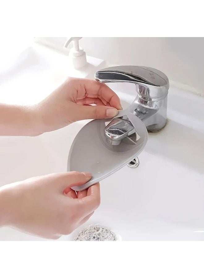 صنبور مطبخ رمادي امتداد واقي من الرش مساعد لغسل اليدين فوهة عبوة واحدة - Image 1