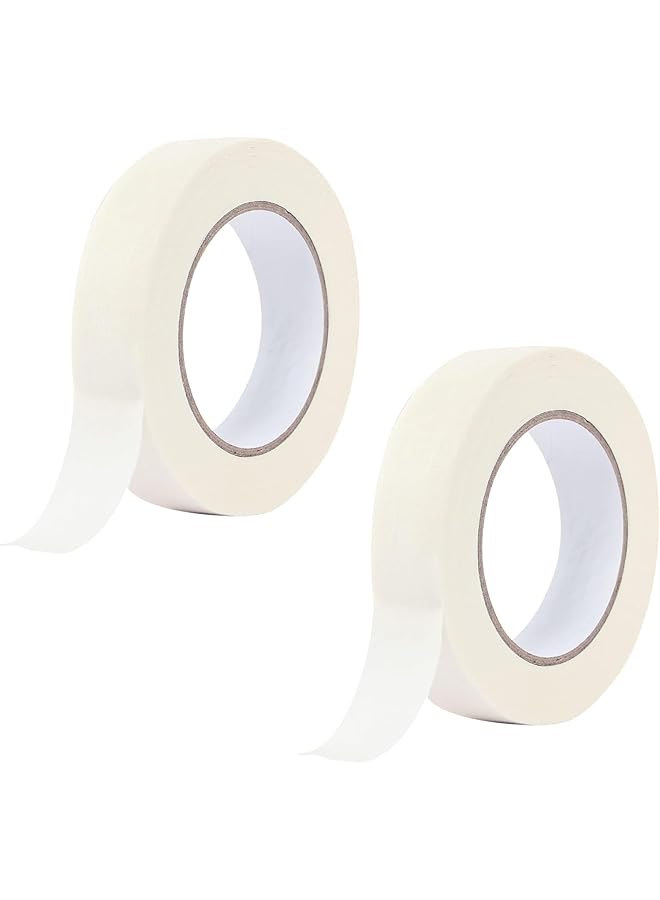 PROMASS Masking Tape 1 Inch X 22 Yards 2 Rolls, Adhesive Painting Tape Bulk for General Purpose Use, Strong Adhesive Tape for Home, Office, Labeling, School Supplies, DIY & Art, Crafts, Multi-Surface Painting - Image 1