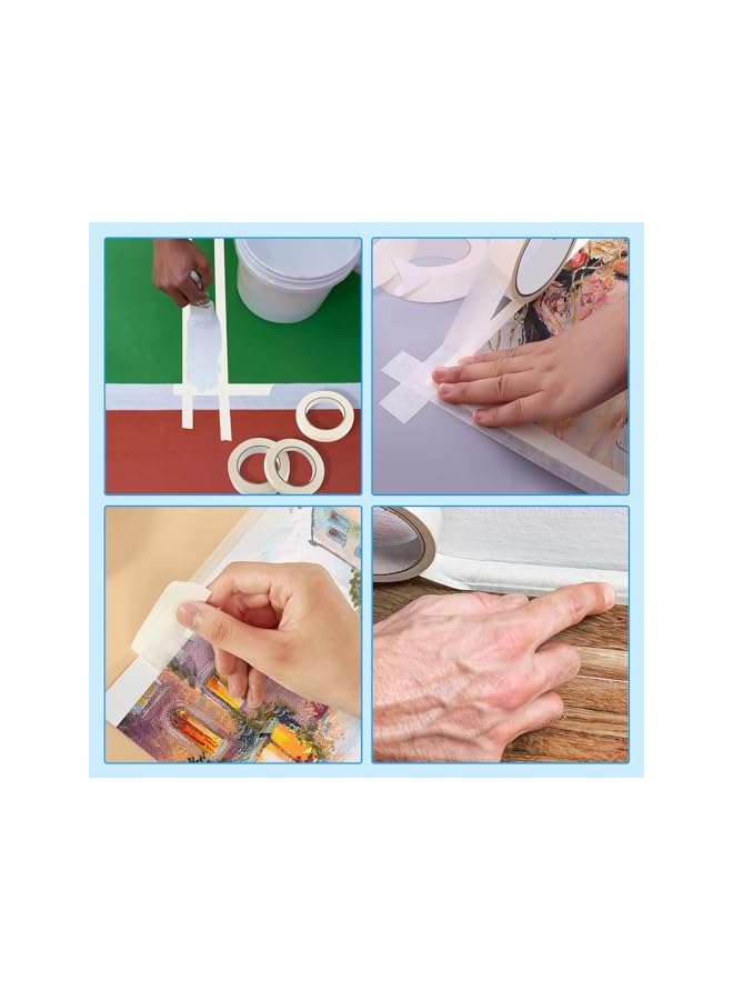 PROMASS Masking Tape 1 Inch X 22 Yards 2 Rolls, Adhesive Painting Tape Bulk for General Purpose Use, Strong Adhesive Tape for Home, Office, Labeling, School Supplies, DIY & Art, Crafts, Multi-Surface Painting - Image 5