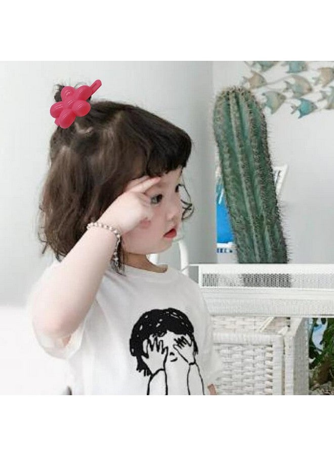 FZBNSRKO 100Pcs Color Mini Hair Clipschildren'S Hairpin For Little Girls(Flower'S Style) - Image 3