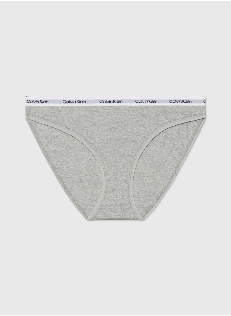 CALVIN KLEIN Women's Bikini Briefs - Cotton, Grey  - Image 1