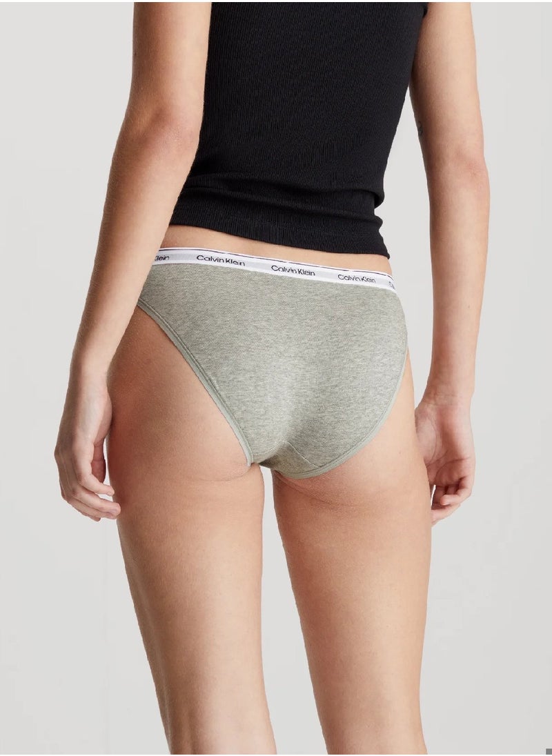 CALVIN KLEIN Women's Bikini Briefs - Cotton, Grey  - Image 3