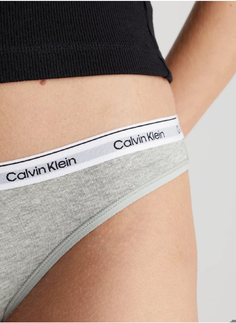 CALVIN KLEIN Women's Bikini Briefs - Cotton, Grey  - Image 4