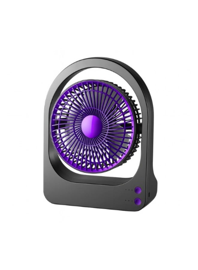 Denx DX2625 Desktop Circulating Fan 5W | 3 Speed Portable Table Fan with 1/2/3 Hour Timer | 5 Blade Mini Fan for Home & Office | 1 Year Warranty - Image 1
