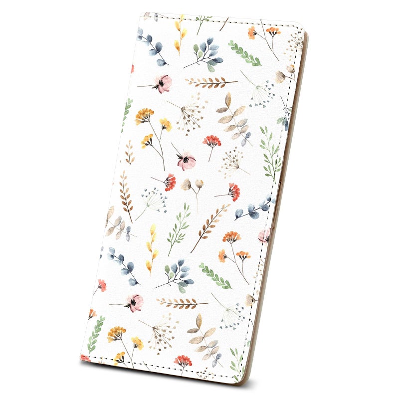Anikathy Womens Wallet, Rfid Wallets for Women,Slim Thin Credit Card Holder Organizer Purse,PU Leather Cute Long Bifold Clutch Cash Wallet with Zipper Coin Pocket,Ladies Gift,White Floral Print X - Image 1