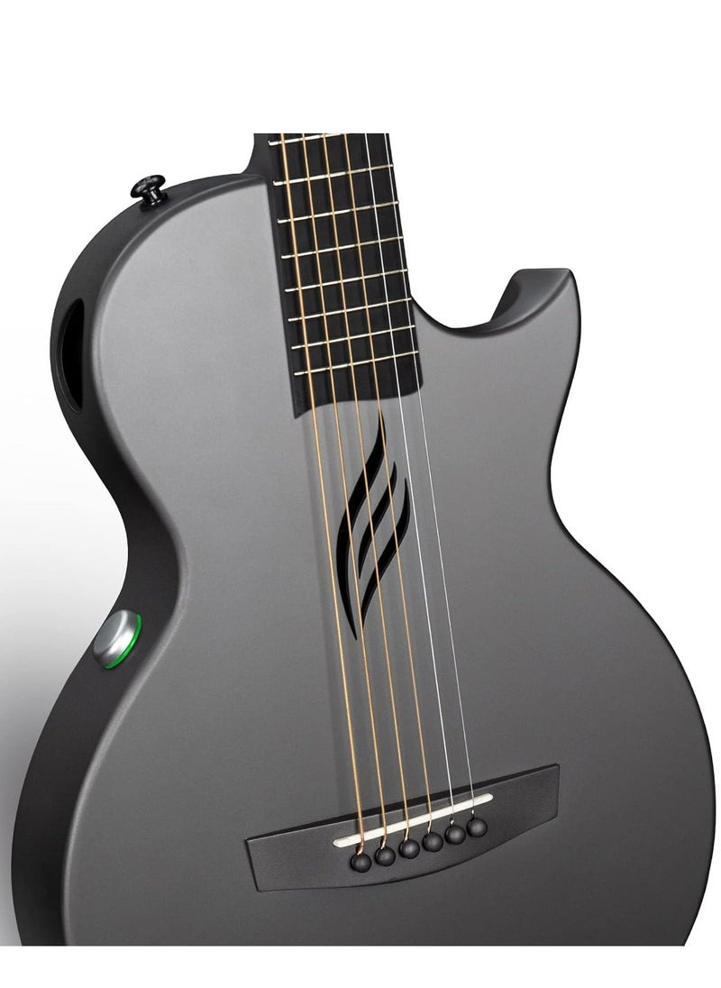 enya Enya NOVA GO SP1 35-Inch Carbon Fiber Acoustic-Electric Guitar with AcousticPlus System, Gig Bag, Accessories - Black  - Image 3