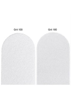 Pana (Grit: 100 X 180 Pack Of 50 Pieces) Usa Professional White Round Emery Board Nail Files  - Image 4