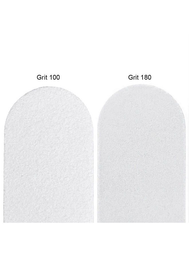 Pana (Grit: 100 X 180 Pack Of 50 Pieces) Usa Professional White Round Emery Board Nail Files - Image 4