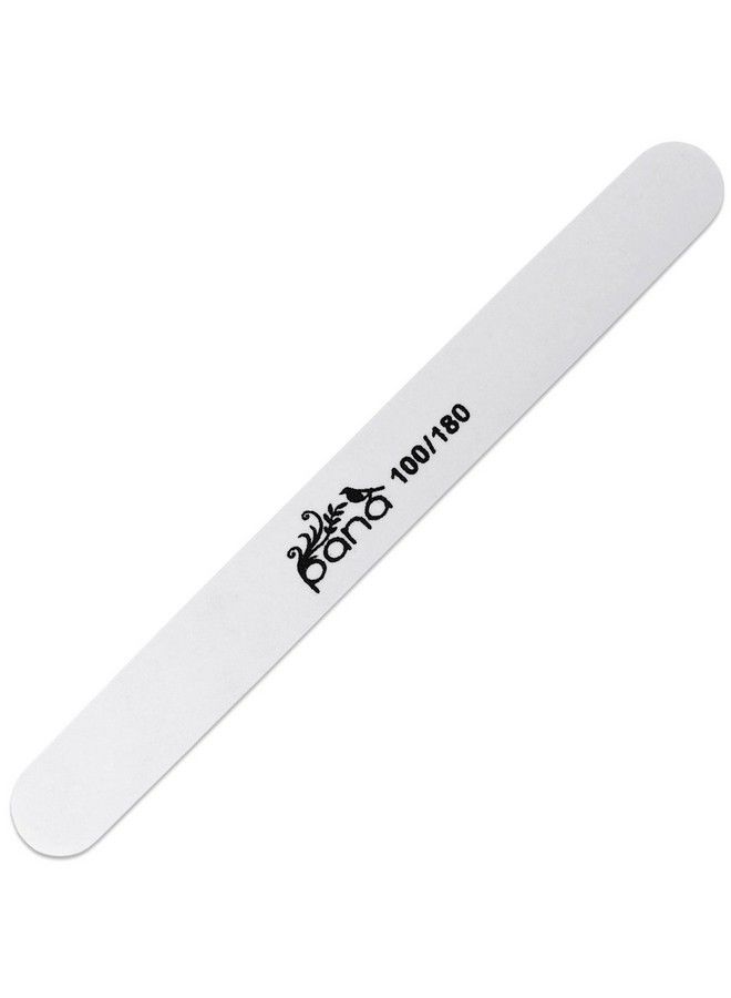 Pana (Grit: 100 X 180 Pack Of 50 Pieces) Usa Professional White Round Emery Board Nail Files - Image 5
