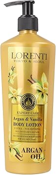 Lorenti Body Cream Lotion Argan Oil Vanilla Body Lotion Ultra Nourishing Multi Vitamin Repair 400ml