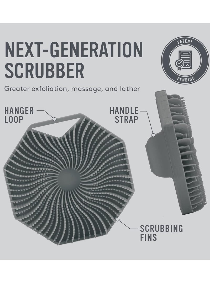 Bukela Silicone Body Scrubber for Sensitive Skin, Eco-Friendly, Lathers Well, and Charcoal-Infused for a Deep Clean,Get Softer, Healthier Skin (Gray) - Image 4