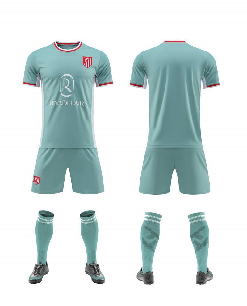 Generic 2024 Summer Soccer Kit Quick-Dry Sportswear Light green 
