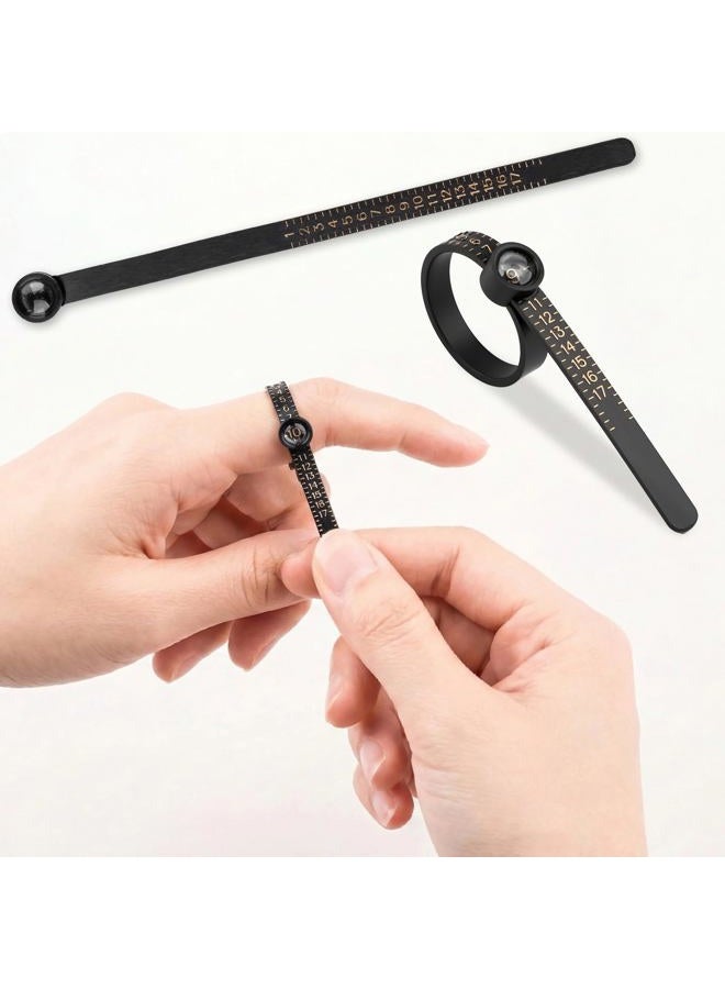 UUBAAR Premium 27 pcs Ring Sizer Measuring Tool, 4 Sizes Ring Mandrel Ring Tool, Ring Measurement Tool, Ring Making Tools, Ring Sizer Stick, Ring Sizer Tool, Ring Sizers Mandrel for Jewelry Making, - Image 4