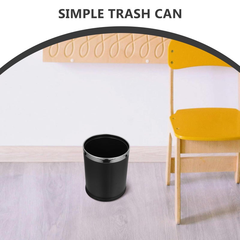 Stainless Steel Double Layer Fire Resistant 10L Trash Can For Kitchen Bathroom Hotel - Image 4