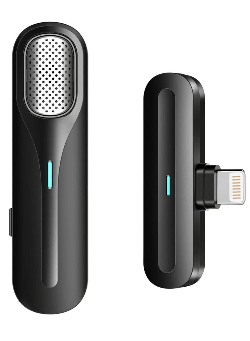 Wireless Lavalier Microphone, Recording Microphone for iPhone/iPad， Plug & Play Lapel Clip-on Mini Mic for Live Stream, YouTube, TikTok, Facebook,Noise Reduction Auto-Sync - Image 1