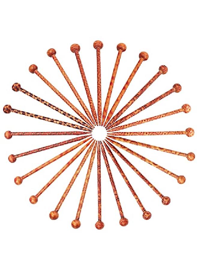 PH PandaHall 24Pcs Vintage Wood Hair Pin 12 Styles Retro Hair Sticks 5" Printed Wood Hairpin Chopsticks Long Hair Fork For Hair Bun Holders Bun Cover Thick Curly Hair Quick Easy Hair Styling - Image 2