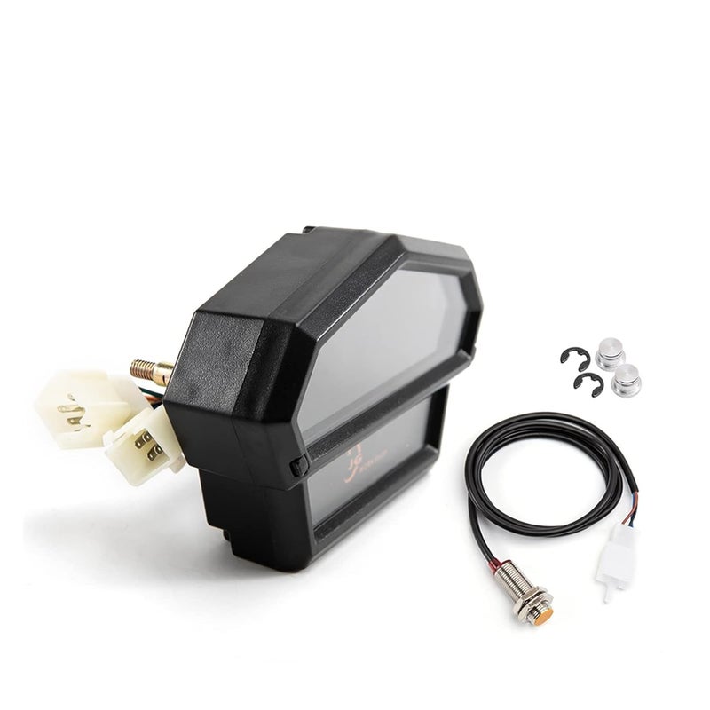 DEMULAX Universal Motorcycle LCD Digital Speedometer - Image 1