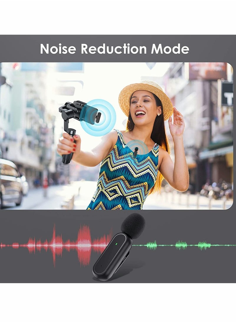 Captaintech Wireless Lavalier Microphone for iPhone/iPad with Charging Case, Plug & Play Clip-on Mic for Vlogging, YouTube, Interviews, 3 Denoise Modes, 65ft Range - Perfect for Creators  - Image 3