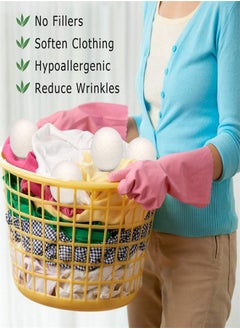 M MIAOYAN 6-Piece Wool Drying Balls Set Anti-Wrinkle and Anti-Static Balls for Dry Clothes  - Image 4