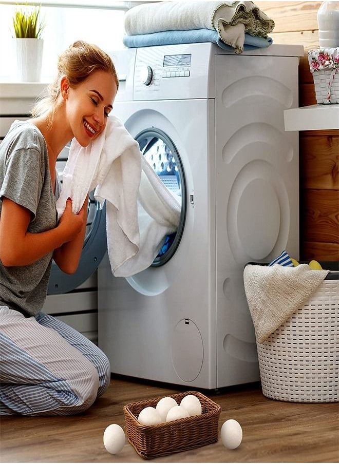 M MIAOYAN - 6-Piece Wool Drying Balls Set Anti-Wrinkle and Anti-Static Balls for Dry Clothes - Image 1