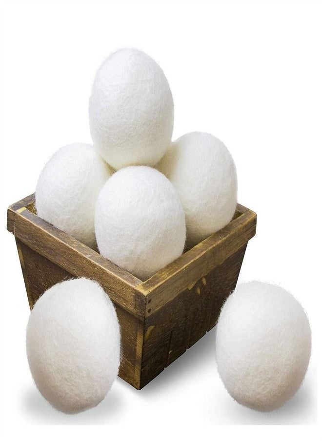 M MIAOYAN - 6-Piece Wool Drying Balls Set Anti-Wrinkle and Anti-Static Balls for Dry Clothes - Image 1