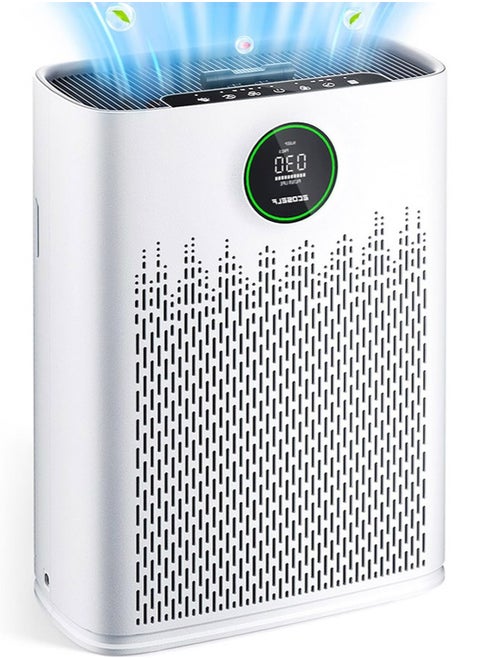 Air Purifiers for Home Large Room, with Smart Mode, PM2.5 Air Quality Display, 22dB Sleep Mode, Aromatherapy, Cover Up to 120㎡ with 2X-Purification & 360°Air Outlet