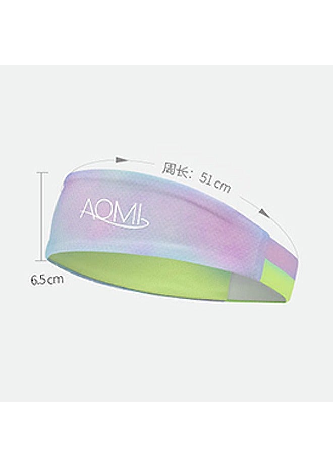 AOMIL 2 Pcs Sweat Bands Headbands, Non Slip Sports Headband, Moisture Wicking Sweatband for Sports Running Athletic Yoga (Black+Pink) - Image 2