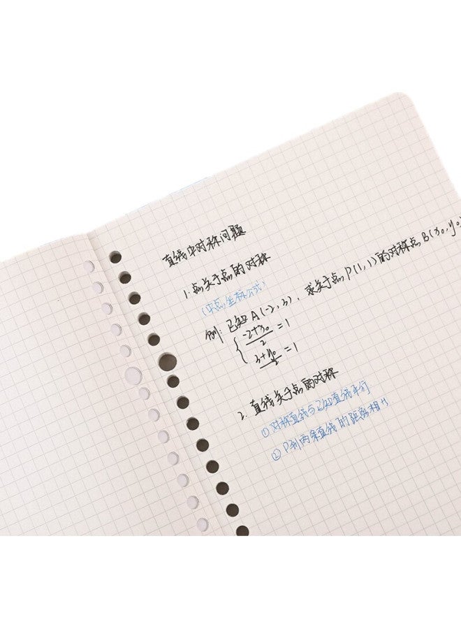 Kokuyo A5 Notebook With Tear-Off Loose-Leaf Paper, 5Mm Grid, 50 Sheets/Book, Dark Blue, 1 Book, Wcn-Clp3514 - Image 1