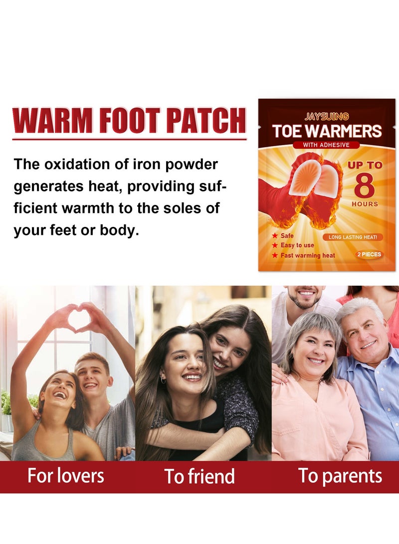جايسوينغ جهاز تدفئة أصابع القدم بمادة لاصقة للتدفئة والحفاظ على دفء القدمين لمدة تصل إلى 8 ساعات 10 قطع - Image 2