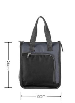 Browning Insulated Bag Ice Bag Cooler Bag Portable Oxford Cloth Lunch Bag Insulated Bag Portable Lunch Box Bag - Black and Gray  - Image 3