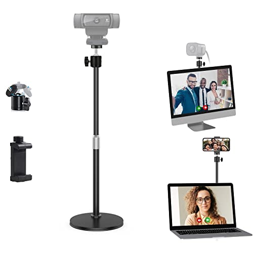 AceTaken C920s Webcam Tripod Stand Compatible with Logitech C920s C930e C922 C615 C925e Brio StreamCam Webcams - 18'' Height - Image 1