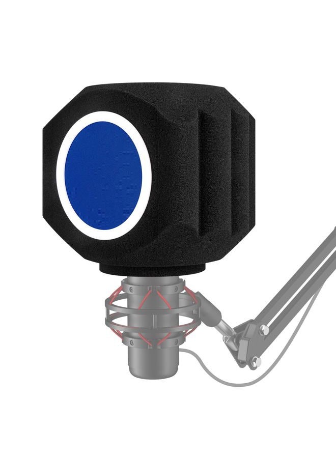 ZOMON Professional Microphone Isolation Shield with Pop Filter,Reflection Filter for Recording Studios, Sound-absorbing Foam for Noise and Reflection Reduction for Recording,Singing,Podcasts,live stream - Image 1