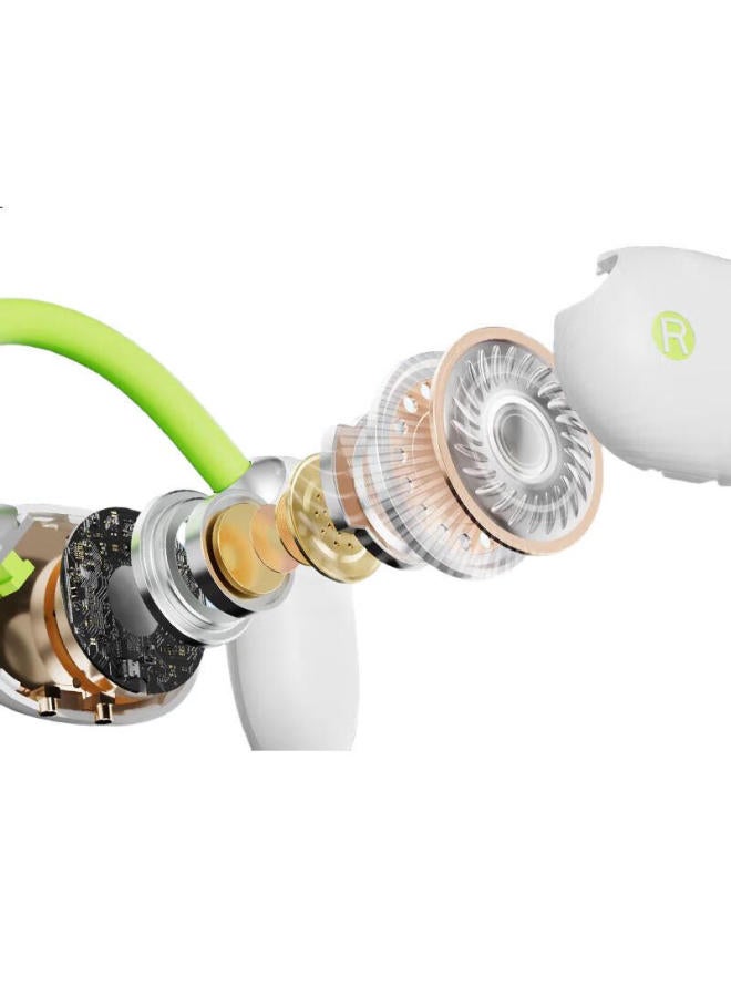 Claison 【New Modelberlin Sound】Bluetooth Earphones Hanging Ear Led Digital Display Bone Conduction Concept Wireless Non-In-Ear Open Sports Long-Lasting Battery Life M80-White - Image 2