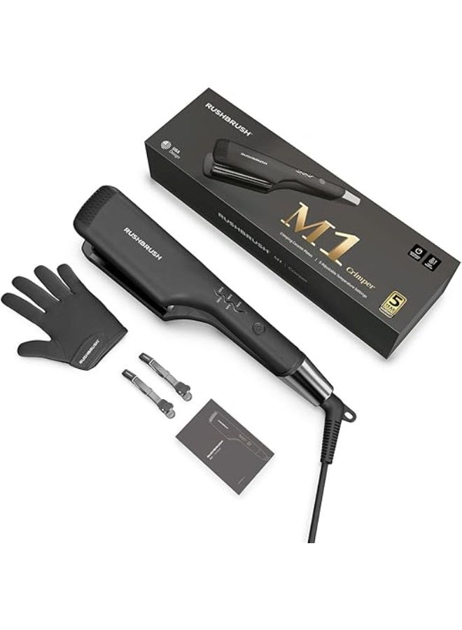 Rush Brush M1 Hair Curling Iron, Black, Ceramic - Image 1