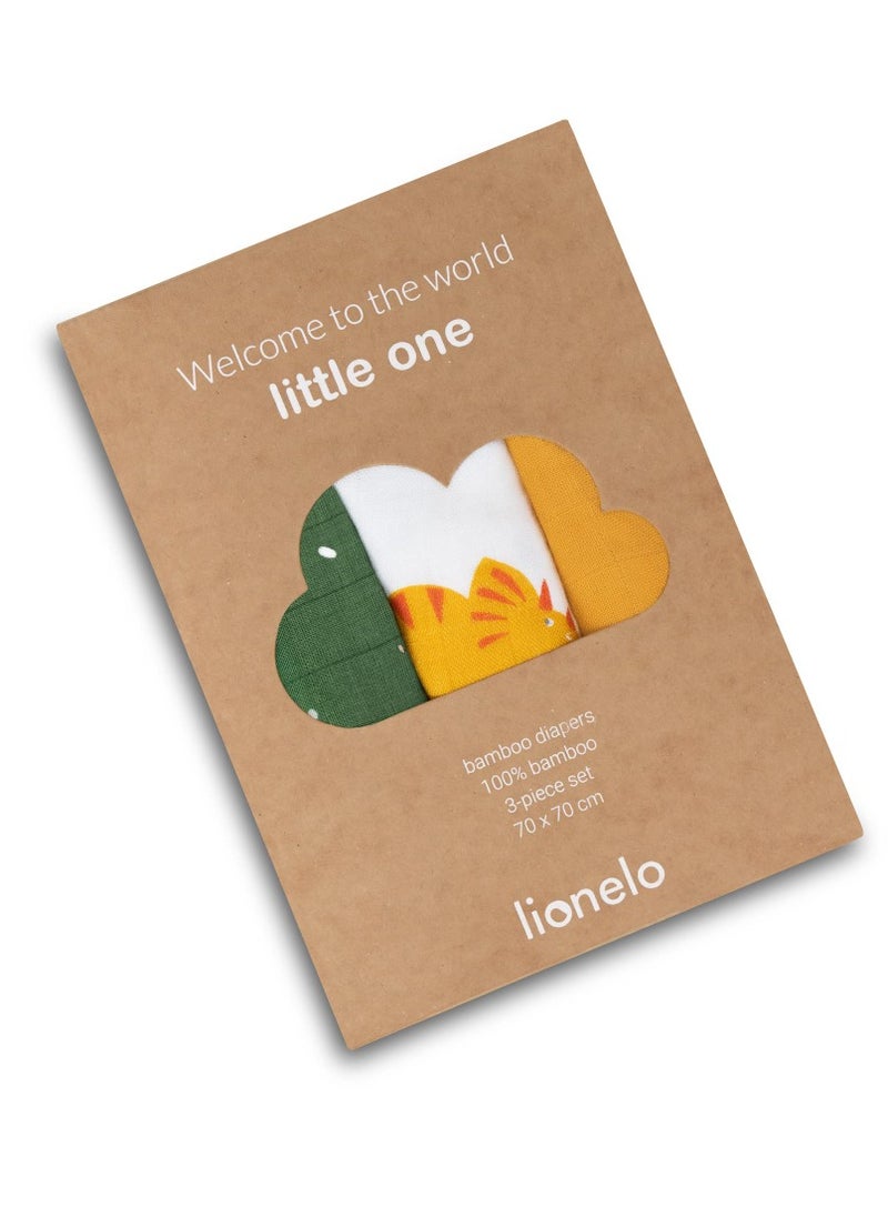 Swaddle Bamboo Box Multicolor Dino