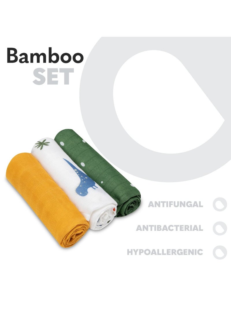 Swaddle Bamboo Box Multicolor Dino
