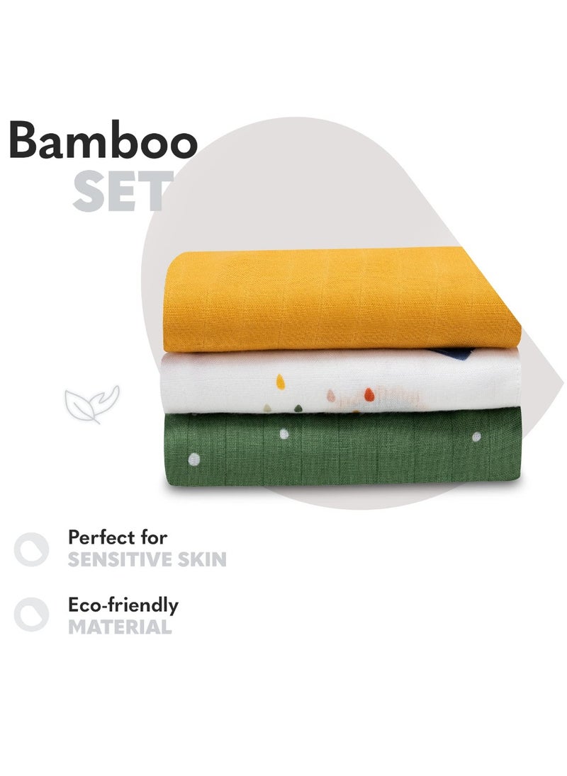 Swaddle Bamboo Box Multicolor Dino
