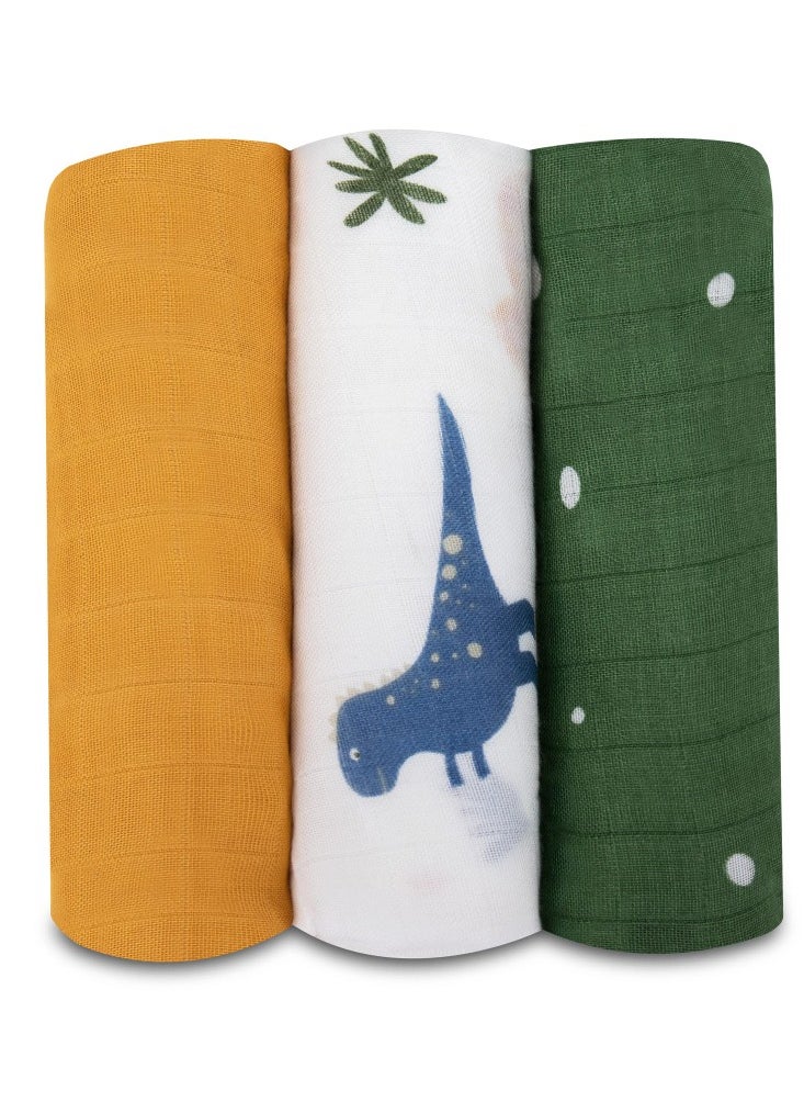 Swaddle Bamboo Box Multicolor Dino