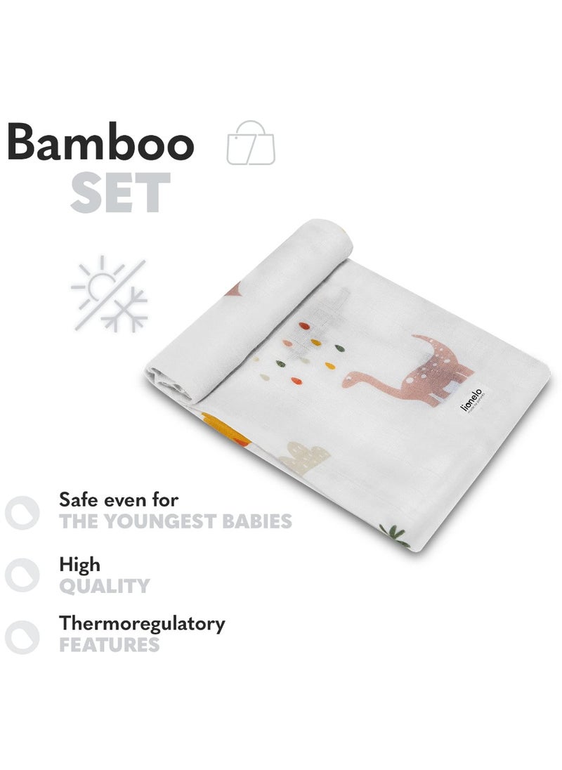 Swaddle Bamboo Box Multicolor Dino
