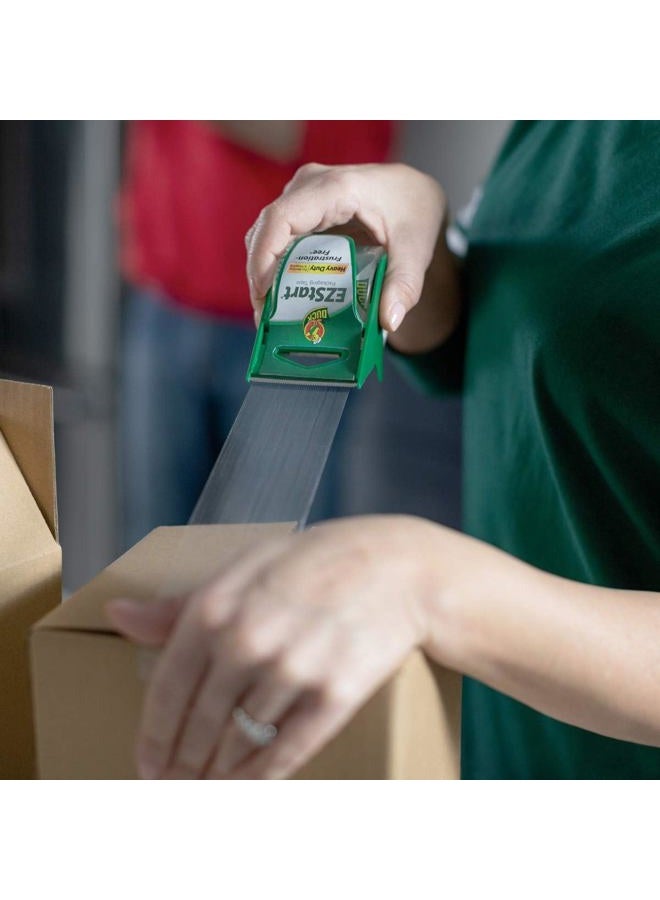 Duck EZ Start Clear Packing Tape with Dispensers – 6 Pack of Quiet Easy Start Packaging Tape for Boxes, Shipping, Moving & Storage - 1.88 Inch x 22.2 Yards - 1.5" Core - Clear (824922) - Image 2