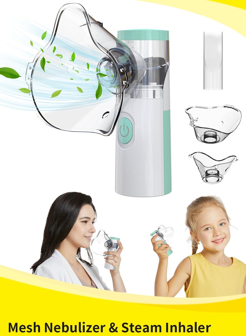 Low Power Consumption Compact Portable Nebulizer Machine, Steam Inhaler Device, Nebulizer Machine for Kids and Adults, Mesh Atomizer Handheld Household Atomizer - Image 1