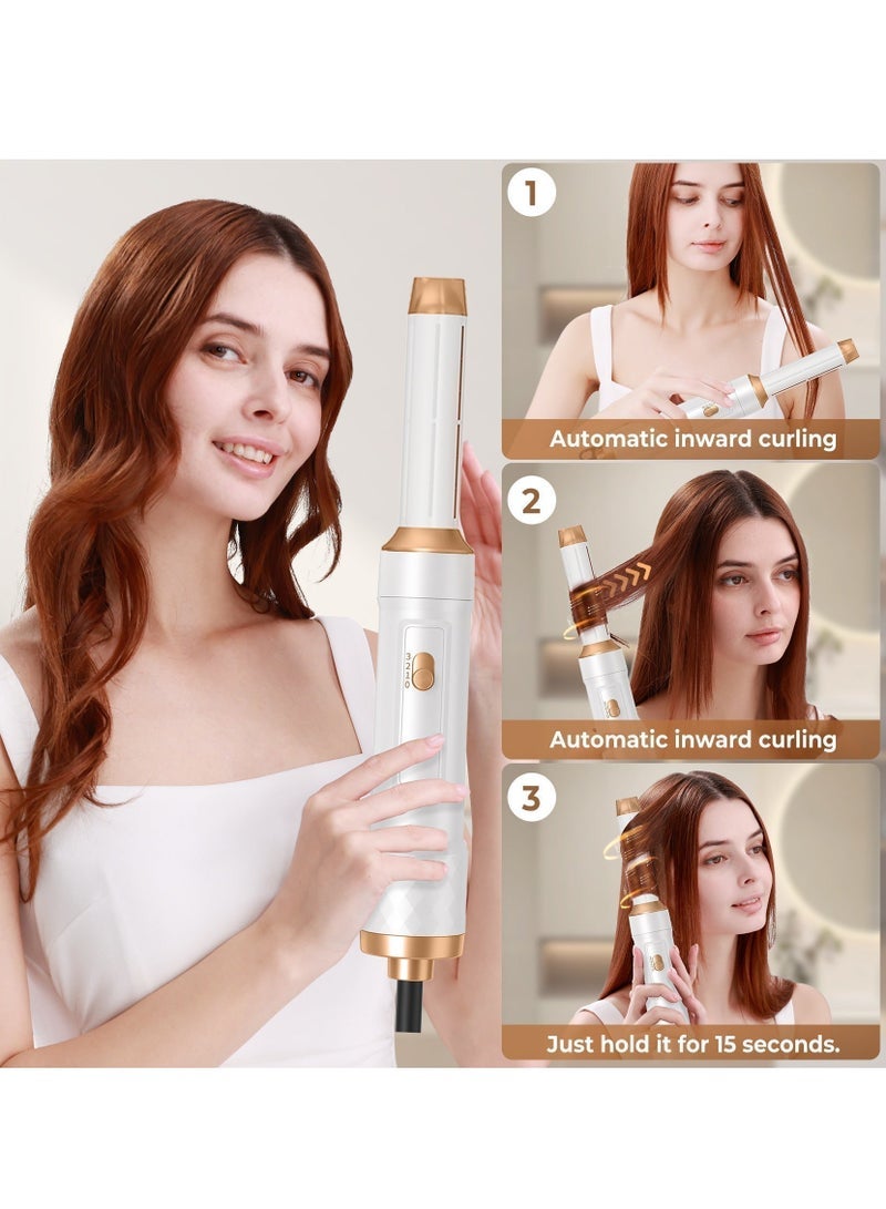 UKLISS 5-in-1 Hair Dryer Brush,Hair Streightening Brushes,Hot Air Comb Set with 3 Heat Settings,1000W with 5 Interchangeable Ceramic Barrels For Perfect Straight Hair And Voluminous Curls One-Step Volumizer Frizz-Free Shine - Image 2