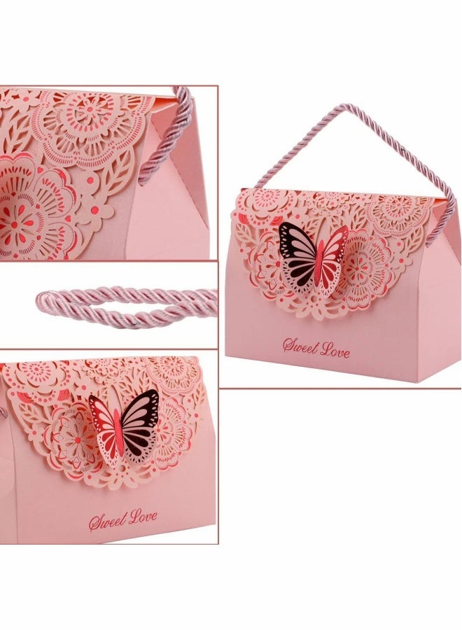 Decorative Boxes Gift Bags erflies with Handle, Wedding Driew Party Favor Bags Paper for Anniversary, Birthday Parties, Baby Shower, Bridal Showers - Image 4