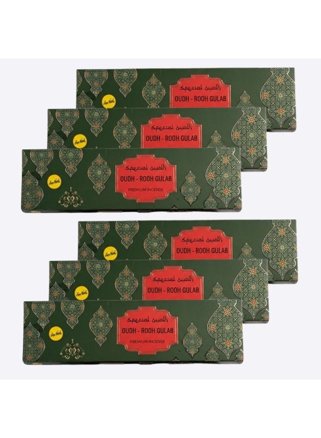 Sree Vani SreeVani Oudh Gulab Incense Sticks – 50g Premium Natural Blend of Rose and Oudh - Image 1