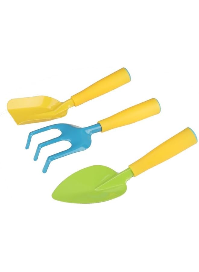 promass Kids Gardening Tool Set 10 PCS- Kids Gardening Tools Shovel Rake Fork Trowel Apron Gloves Watering Can and Tote Bag, Toddler Gardening Tools for Kids Best Toys Gift ( Size : 4 ) - Image 3