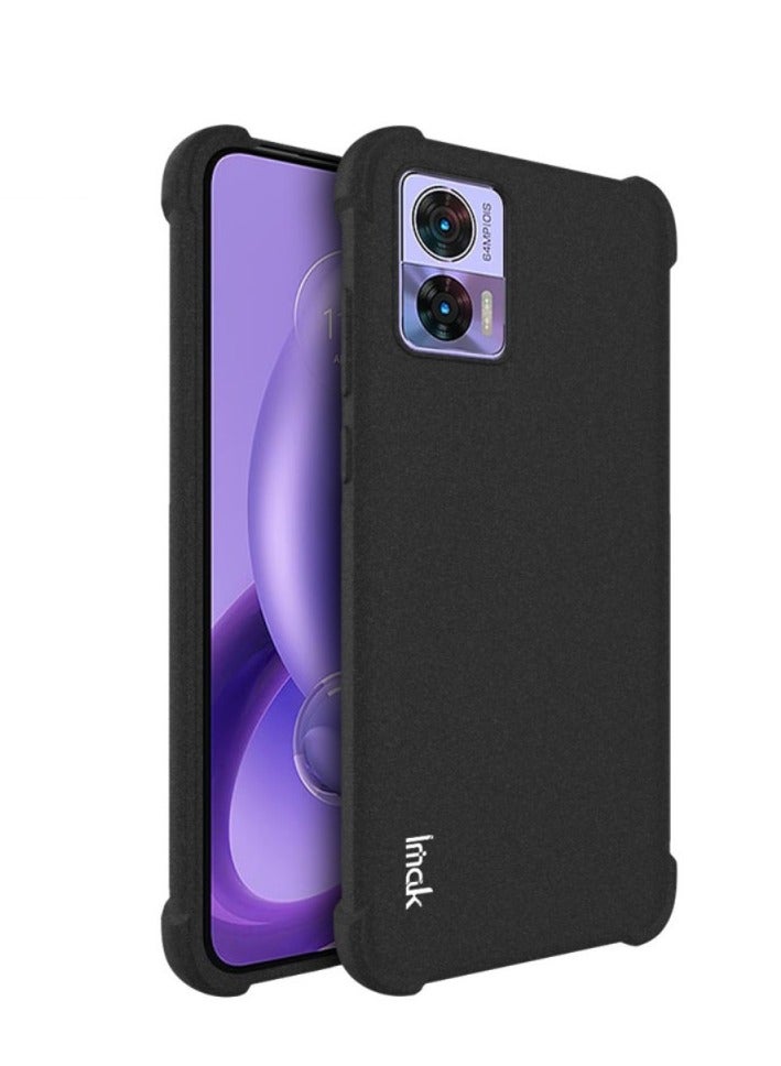 Imak For Motorola Edge 30 Neo 5G imak Shockproof Airbag TPU Phone Case(Transparent Black) - Image 1