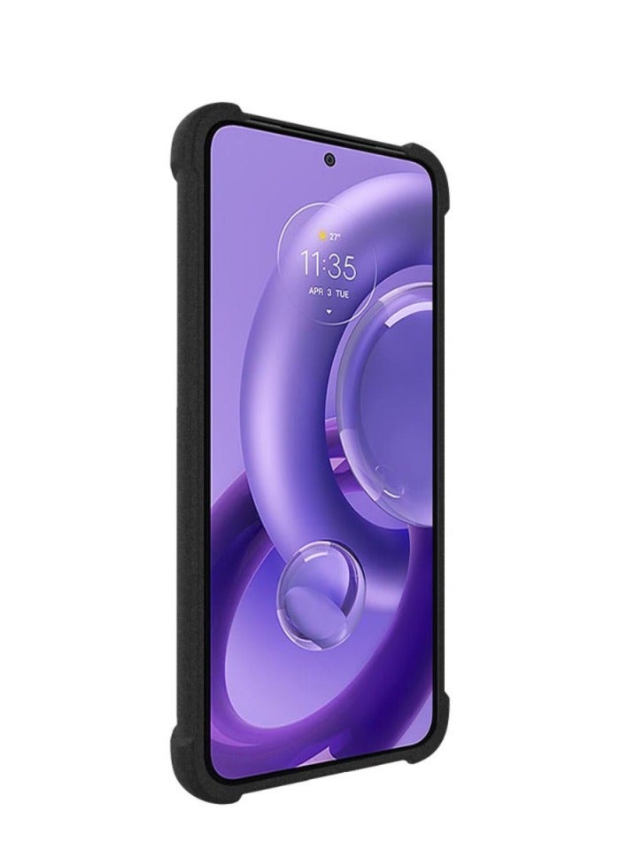 Imak For Motorola Edge 30 Neo 5G imak Shockproof Airbag TPU Phone Case(Transparent Black) - Image 2